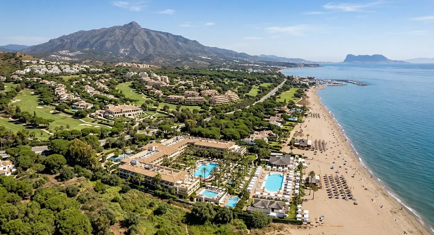 Book cheap-taxis.com private transfers from Malaga Airport to Elviria, a prestigious residential resort famous for its beautiful pine-fringed beaches and luxury golf courses.