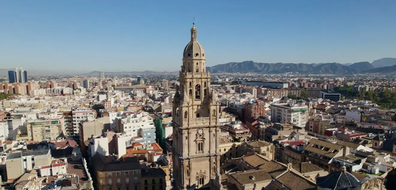 The stunning Cathedral of Murcia City, a top destination for travelers booking private taxi services from Alicante airport.