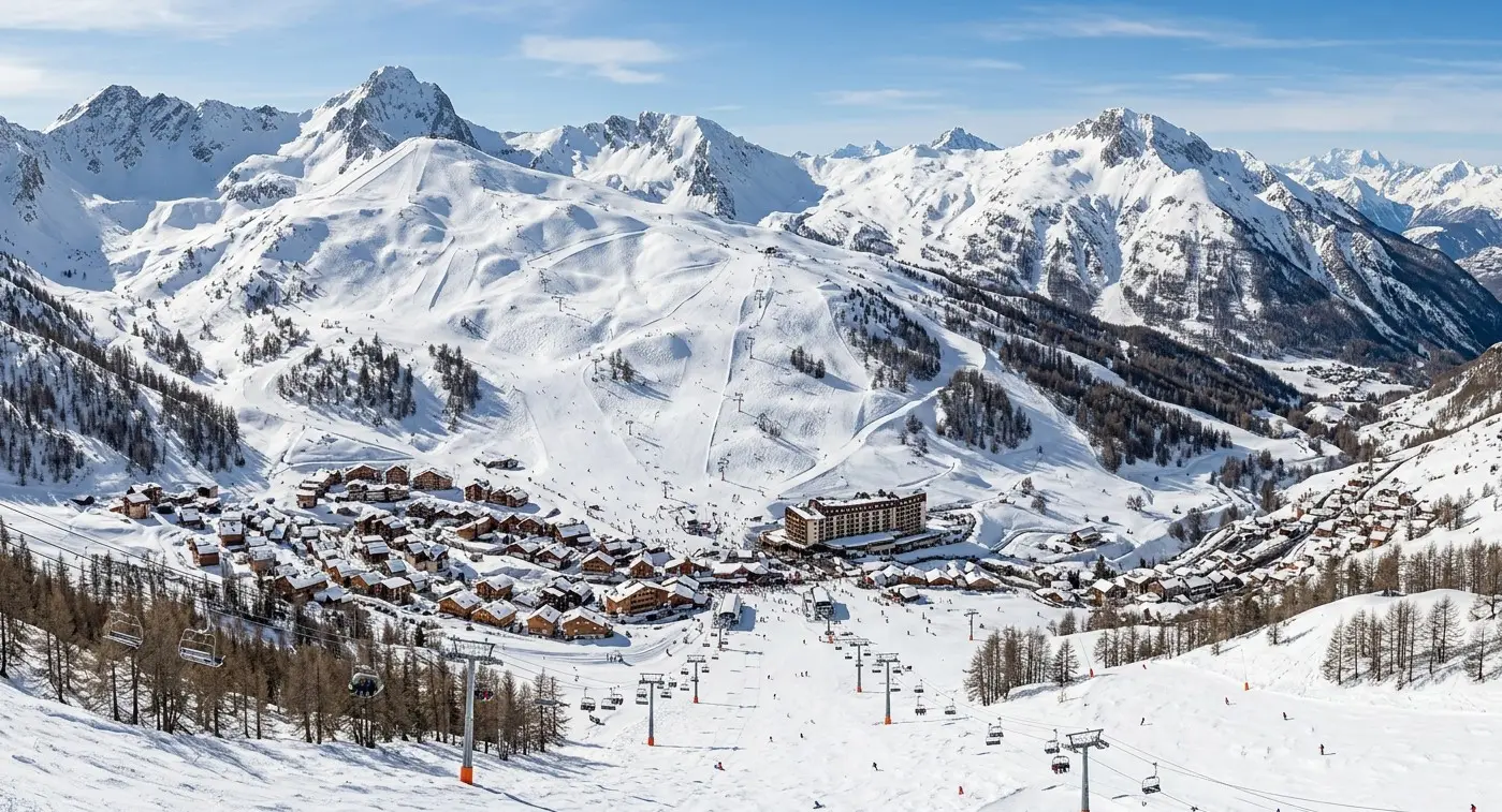 Pre book a transfer from Turina airport to the ski resort of Vars