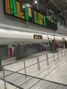 Arrivals hall A at FUE airport